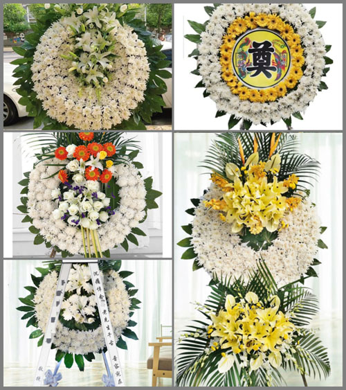 浙江省宁波慈溪市附海镇海晏庙村花圈速递